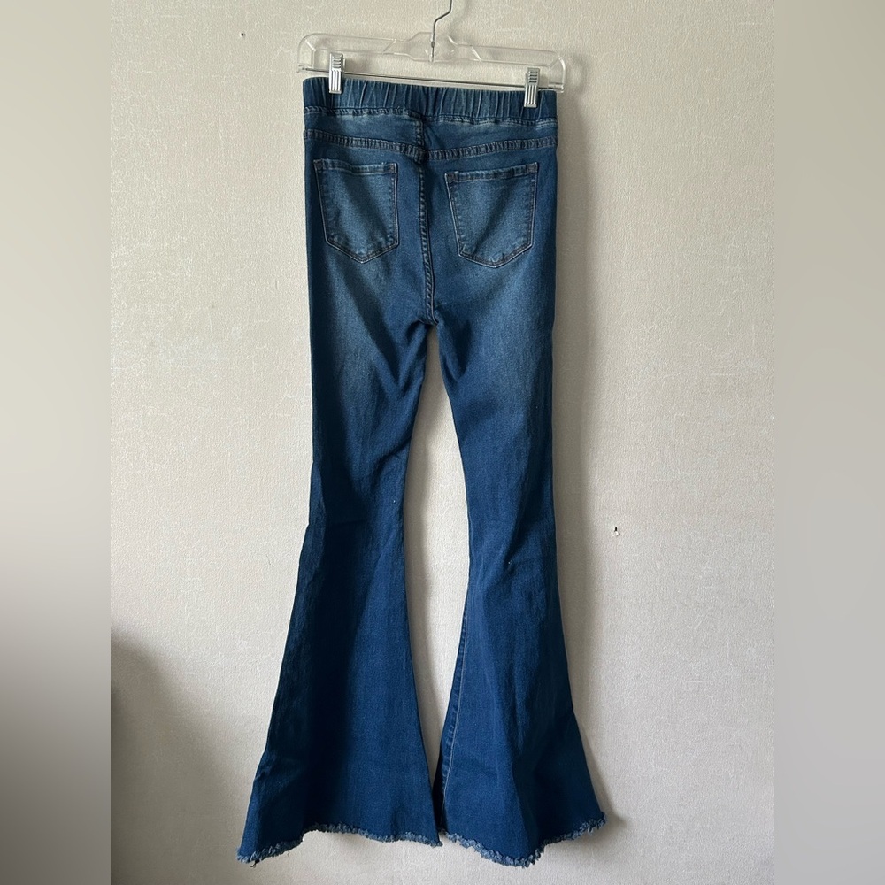 Aaron & Amber | Blue Flared Women Jeans | Size 26 X 32 - Picture 5 of 5